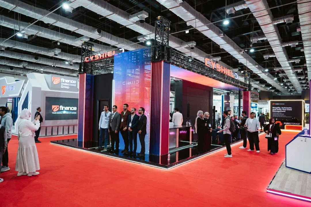 Where design meets innovation - Cyshield showcases its vision with a thoughtfully crafted booth.