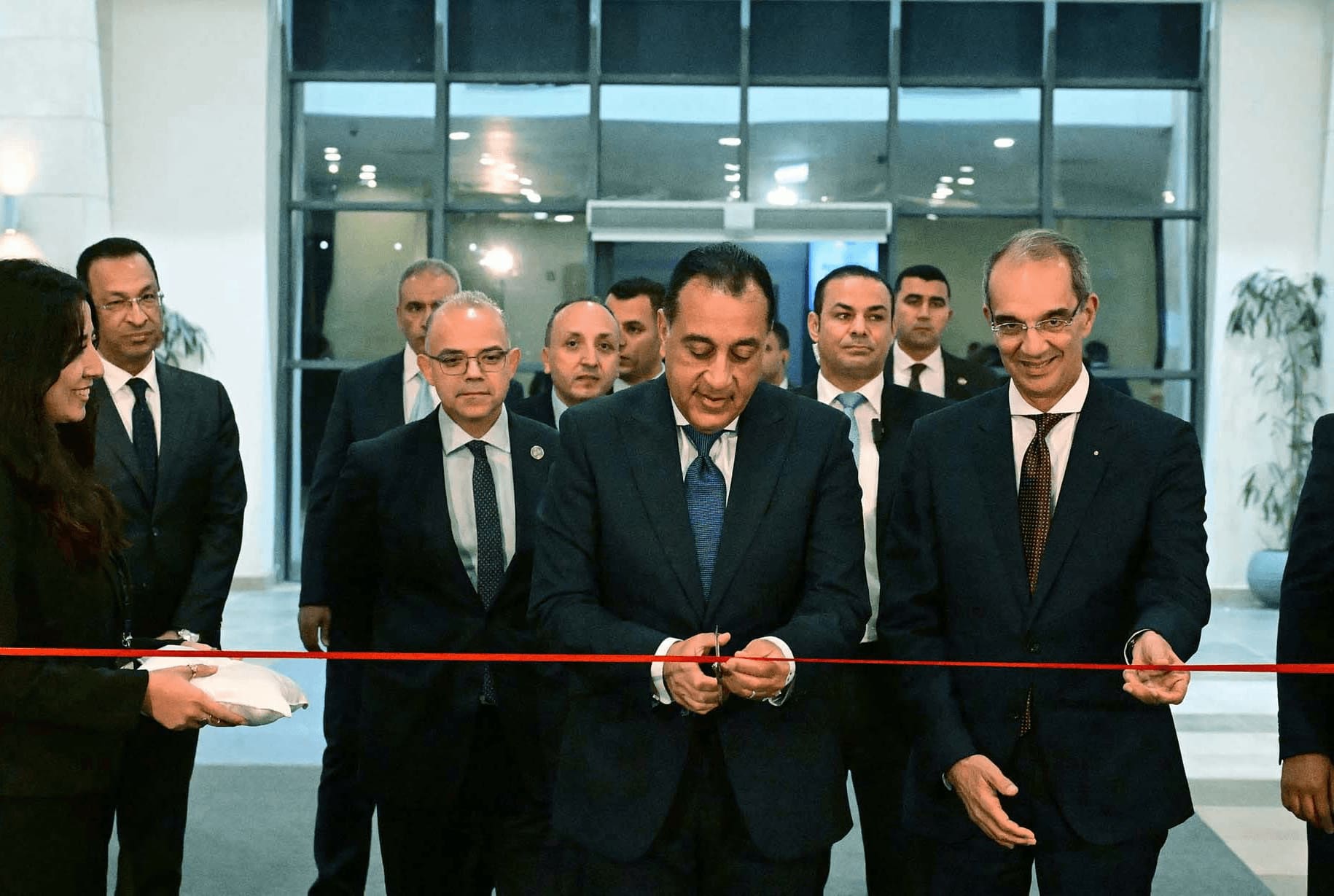 Prime Minister inaugurates the Cairo ICT 25 exhibition in the presence of the Minister of Communications Amr Talaat.