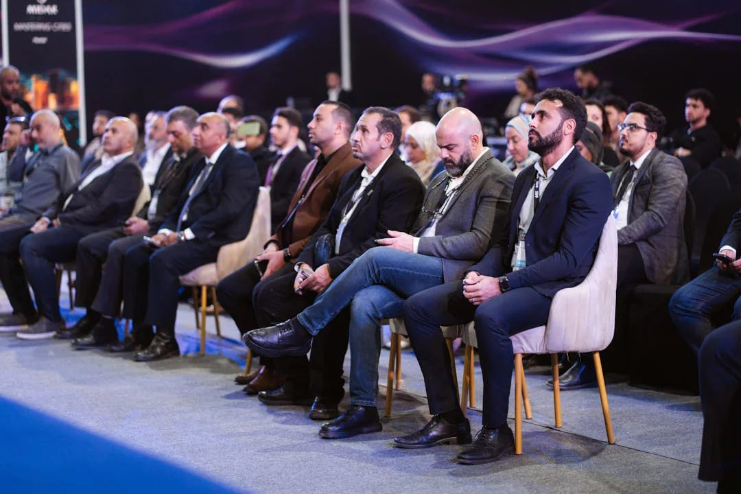 The audience following a panel at AIDC² Expo 2025
