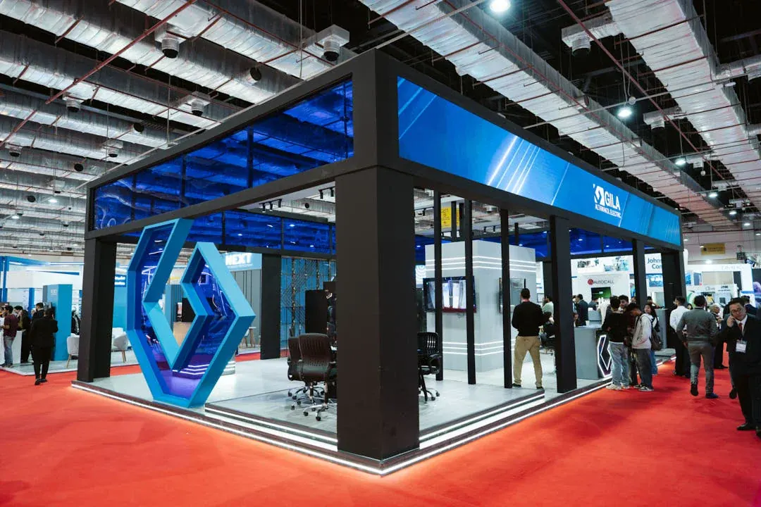 The Gila exhibition booth reflects professionalism, precision, and industry leadership.