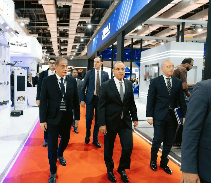 Egyptian Foreign Minister Badr Abdelatty touring the exhibition during AIDC².