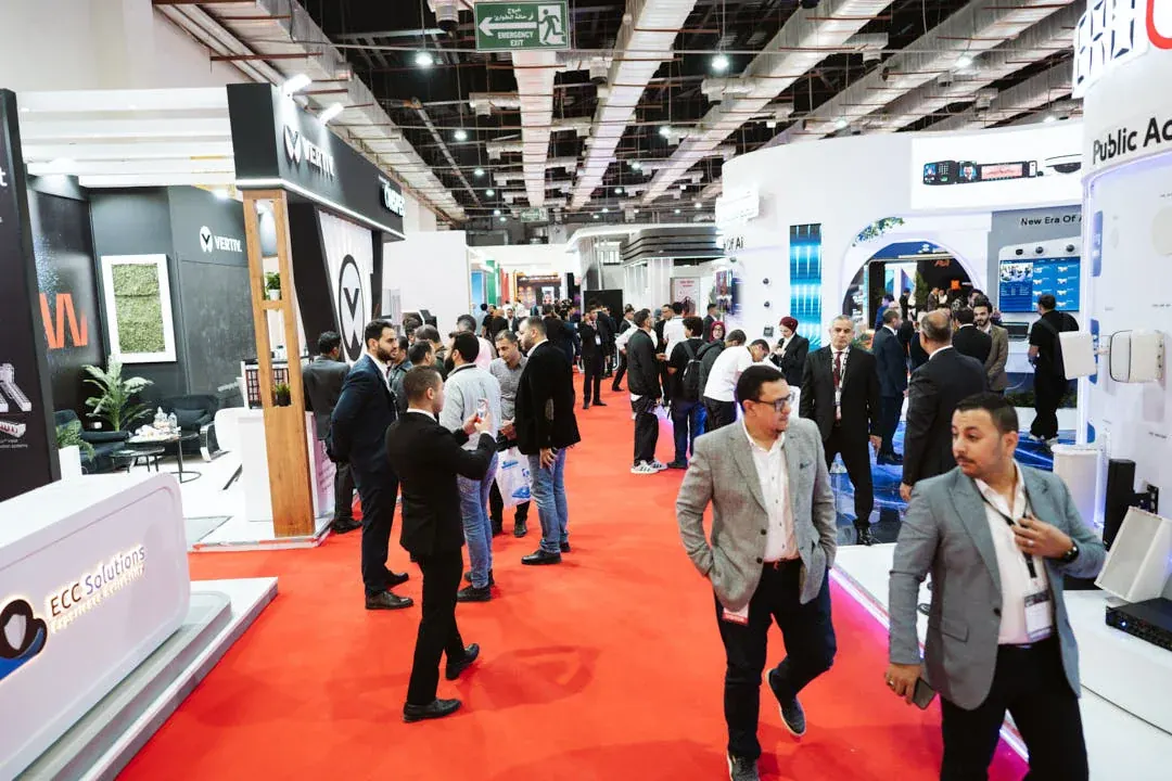 A lively expo floor buzzing with ideas, connections, and next-gen tech at every corner.